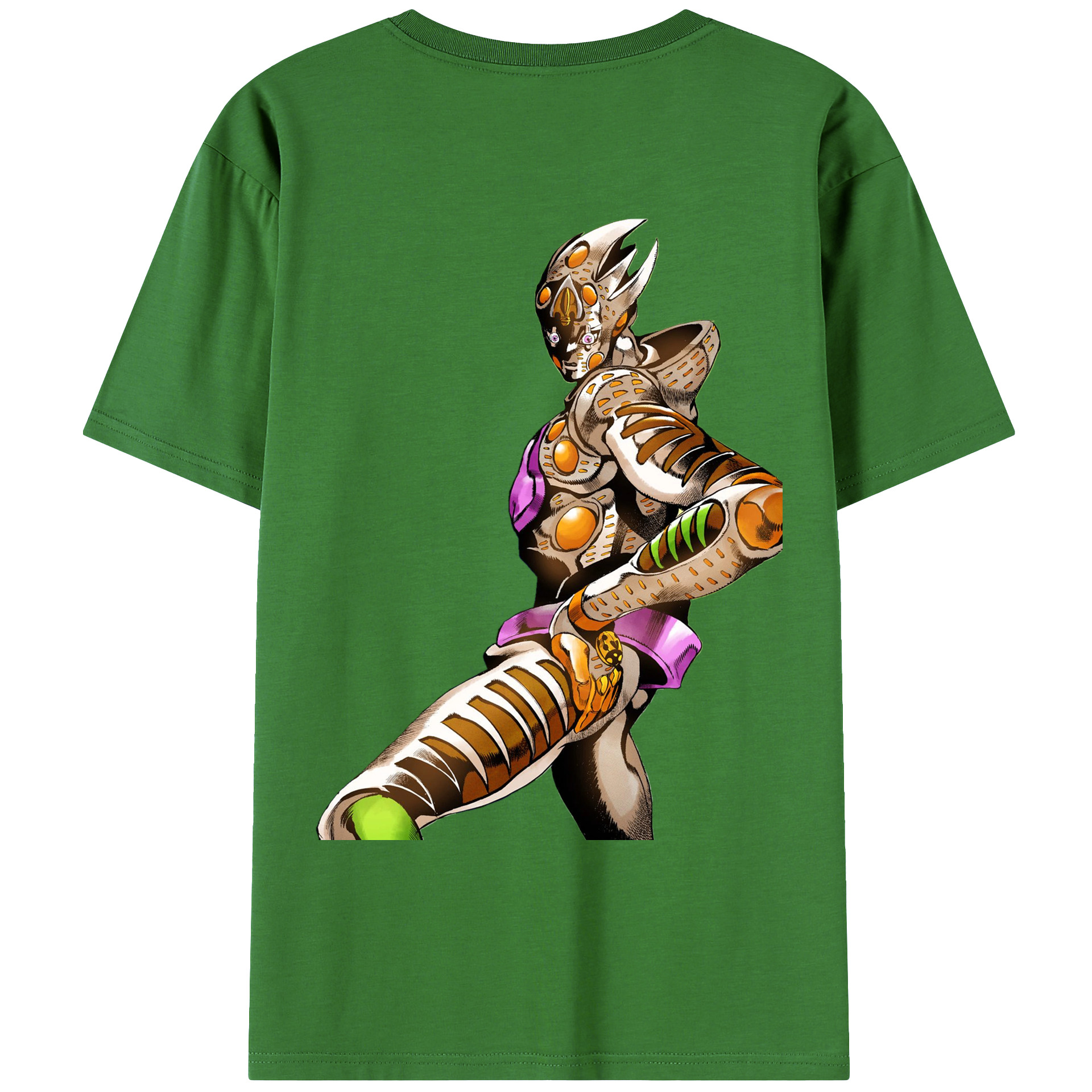 （画像用） ジョジョの奇妙な冒険 ジョルノ?ジョバァーナ JoJo's Bizarre Adventure Giorno Giovanna レディース半袖Tシャツ(バックプリント)